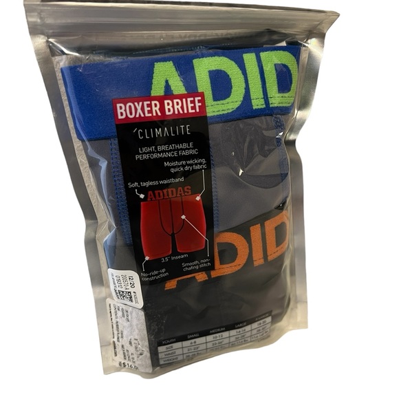 Adidas XL boys boxer briefs - Picture 1 of 3